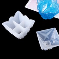 قالب سيليكون صحن تقديم مربع مع غطاء