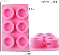 قالب سيليكون 6 اوعية نباتية بشكل عصري لصب الريزن و...