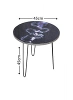 طاولة فنية خشبية مع 3 أرجل