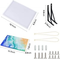 قالب سيليكون رف متعدد الأستخدام مع قاعدة للتثبيت ب...