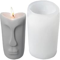 قالب سيليكون شمع الوجه المنحوت