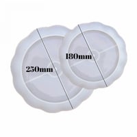 قالب سيليكون طبق تقديم طوابق مع حامل معدني ذهبي