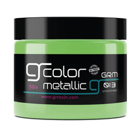 13- لون ريزن ميتاليك أخضر عشبي 50غ