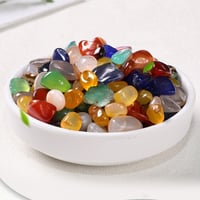 حجر كريستال معتق الوان مشكلة مقاس 13-16 ملم وزن 10...