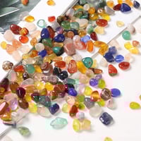 حجر كريستال معتق الوان مشكلة مقاس 13-16 ملم وزن 10...