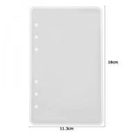 قوالب سيليكون غلاف دفتر 3 قطعة مع 18حلقة