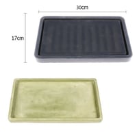 قالب سيليكون صحن مستطيل خشن مقاس 30*17سم