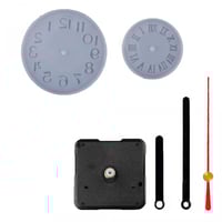 قالب سيليكون ساعة 2 قطعة مع عقارب