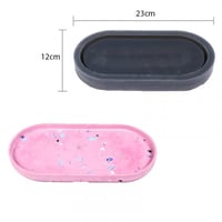 قالب سيليكون صحن بيضاوي مقاس 23*12 سم