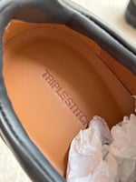 حذاء رجالي زينيا تربيل ستيتش مونتي جلد أسود