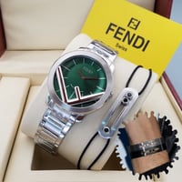 ساعة واسوارة فيندي رجالي