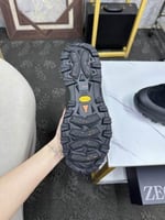 حذاء رجالي زينيا تربيل ستيتش مونتي جلد شامواة اسود