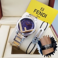 ساعة واسوارة فيندي رجالي