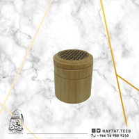 مبخرة ذكية خشبية دائرية مصنوعة من خشب الخيزران الف...