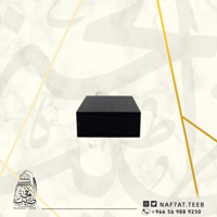 علبة خشبية فاخرة لون بني محروق (ربع تولة أو أوقية)