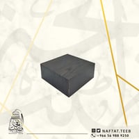 علبة خشبية فاخرة لون بني محروق (ربع تولة أو أوقية)