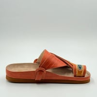 حذاء جلد ثعبان مطبوع مع شامواه