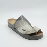 حذاء ربل طبي جلد ثعبان طبيعي