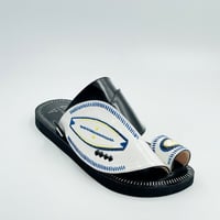 حذاء مطرز صوف كتان ارضية زبيريه مطرزه