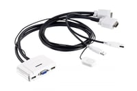 وصلة تشغل جهازين كمبيوتر على شاشة واحدة KVM