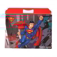 سوبرمان- دفتر رسم بلاستيك كبير – مقاس 25 * 35 سم