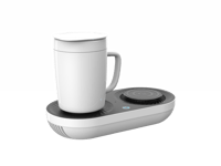 قاعدة ذكية للمكتب بكوب للتبريد والتسخين وشاحن لاسل...