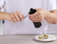 مطحنة او طاحونة قهوة يدوية ترس مصنوع من ستانلس ستي...