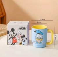 كوب ازرق اصفر بطوط