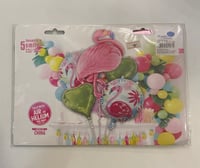 بلونات فلامنغو مع النفخ