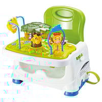 كرسي طعام اخضر مع لعب -/+ تغليف