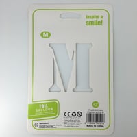 بلون حرف M بدون نفخ