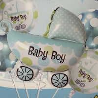 مجموعة بلونات سلة ولد مع نفخ