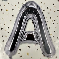 حرف A فضي مع النفخ