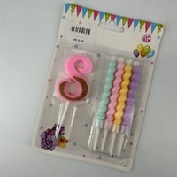 شموع باستيل ارقام 8