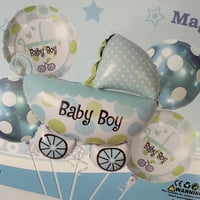 مجموعة بلونات سلة ولد مع نفخ