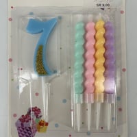 شموع باستيل ارقام 7