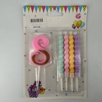 شموع باستيل ارقام 8