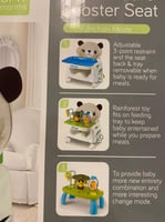 كرسي طعام اخضر مع لعب -/+ تغليف