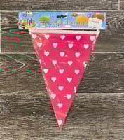 مثلثات حفلات قلوب ورديه