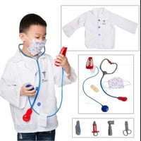 لباس دكتور free size 3-8 years
