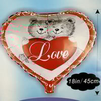 بلون قلب حب احمر