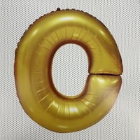 بلون حرف O مع النفخ