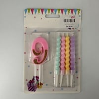 شموع باستيل ارقام 9