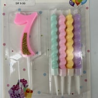 شموع باستيل ارقام 7