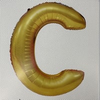 بلون حرف C مع النفخ