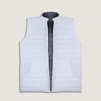 صديري المختلف شتوي دبل فيس ابيض / رمادي