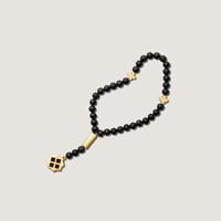 سبحة الشيوخ اسود ذهبي