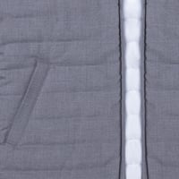 صديري المختلف شتوي دبل فيس ابيض / رمادي