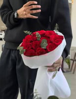 بوكيه ورد احمر جوري