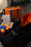 بلوفر شتوي مع اسواره تفصيل رمادي